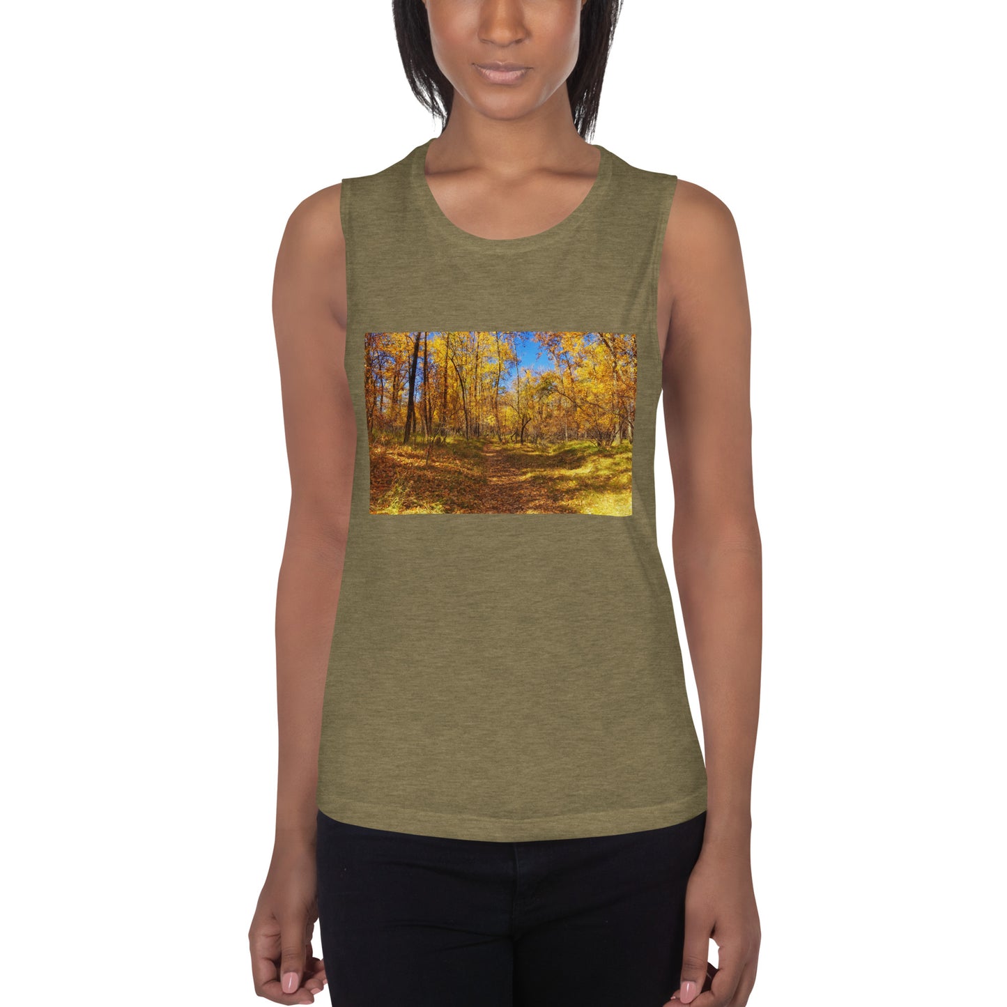 Ladies’ Muscle Tank - Carburn Park Fall Colours