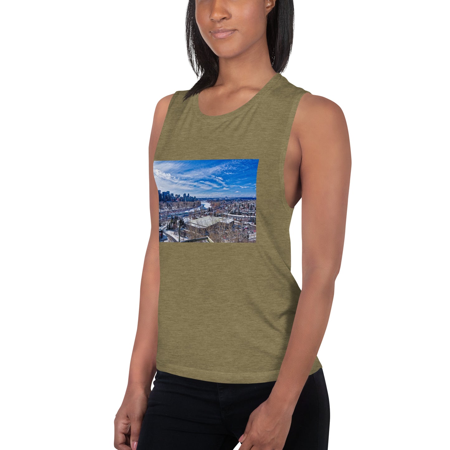 Ladies’ Muscle Tank - McHugh Bluff Winter HDR