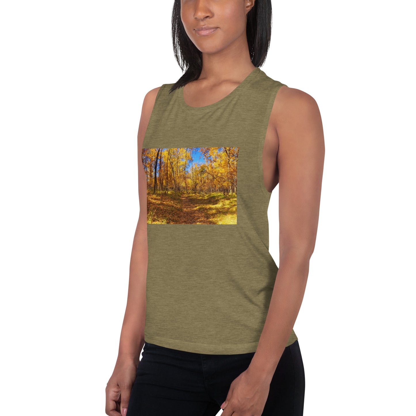 Ladies’ Muscle Tank - Carburn Park Fall Colours