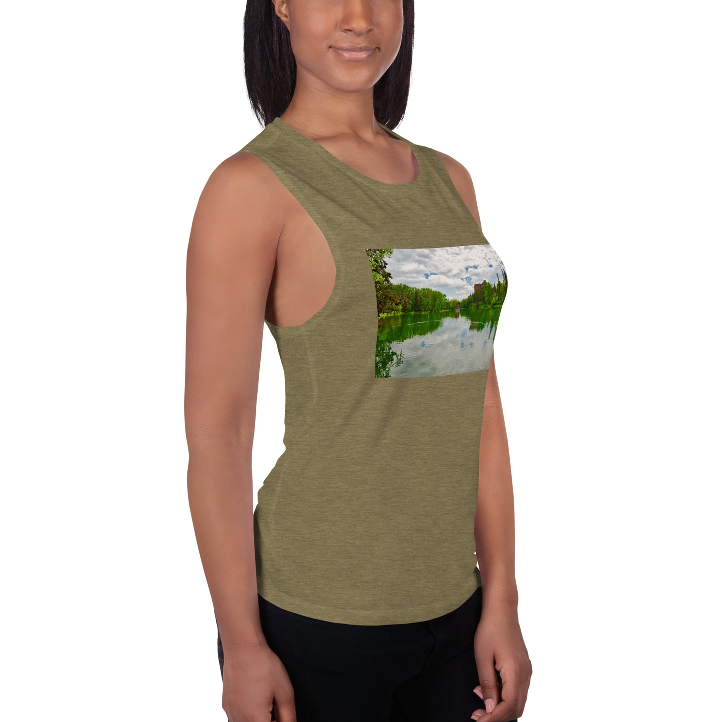 Ladies’ Muscle Tank - Bowness Park Lagoon