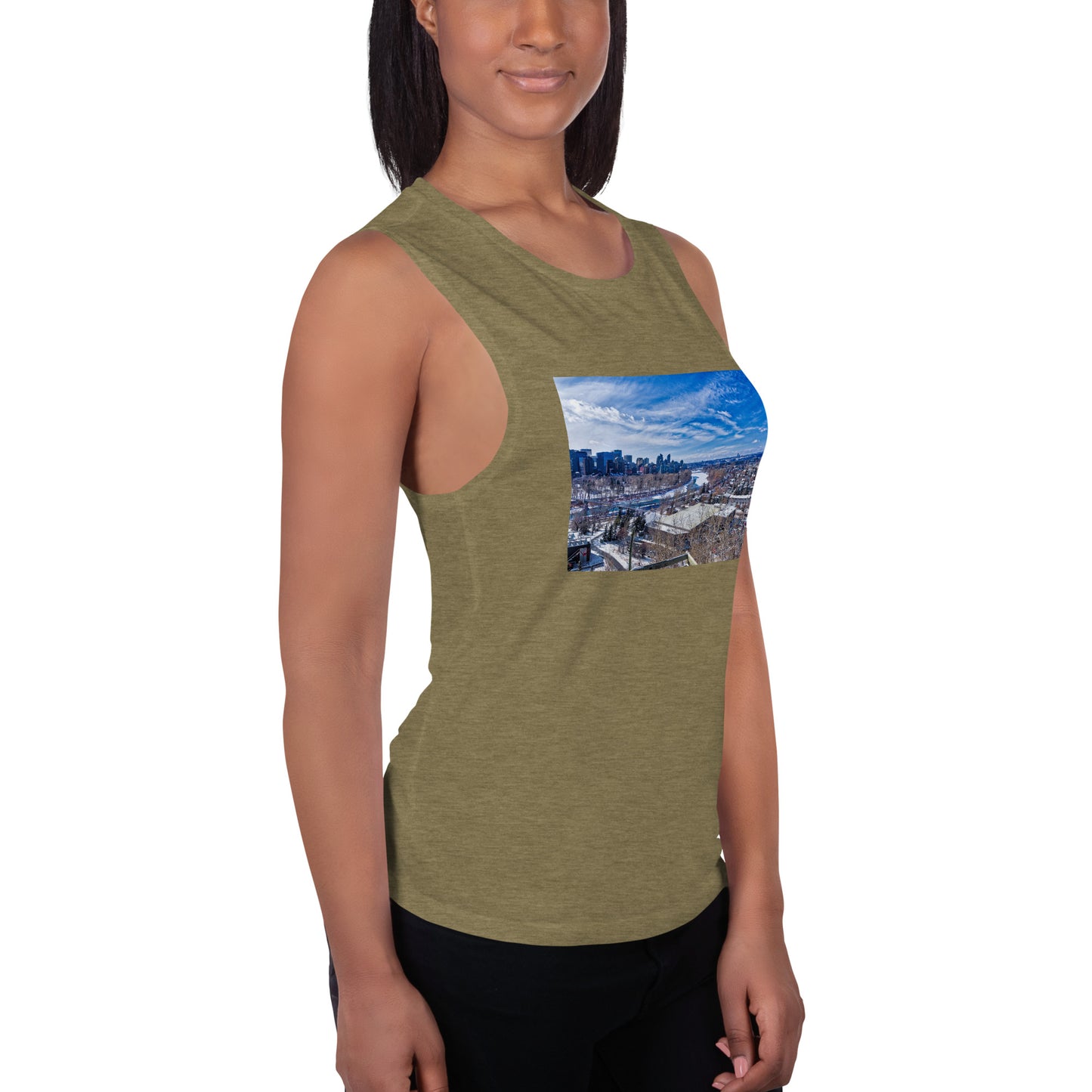 Ladies’ Muscle Tank - McHugh Bluff Winter HDR