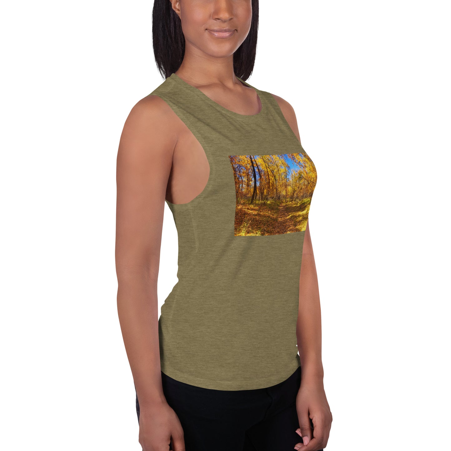 Ladies’ Muscle Tank - Carburn Park Fall Colours