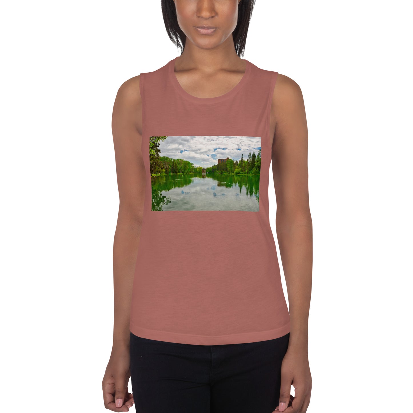 Ladies’ Muscle Tank - Bowness Park Lagoon