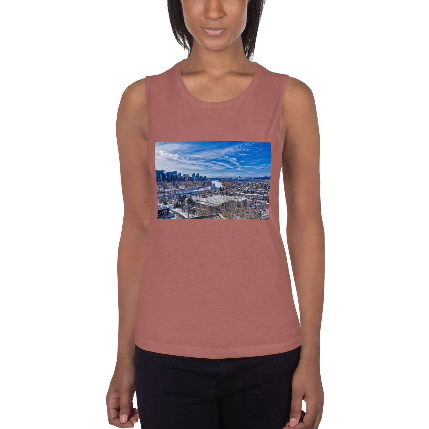 Ladies’ Muscle Tank - McHugh Bluff Winter HDR