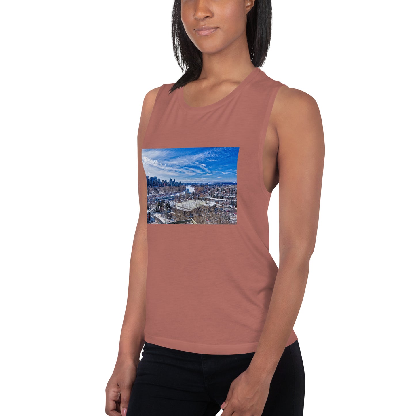 Ladies’ Muscle Tank - McHugh Bluff Winter HDR