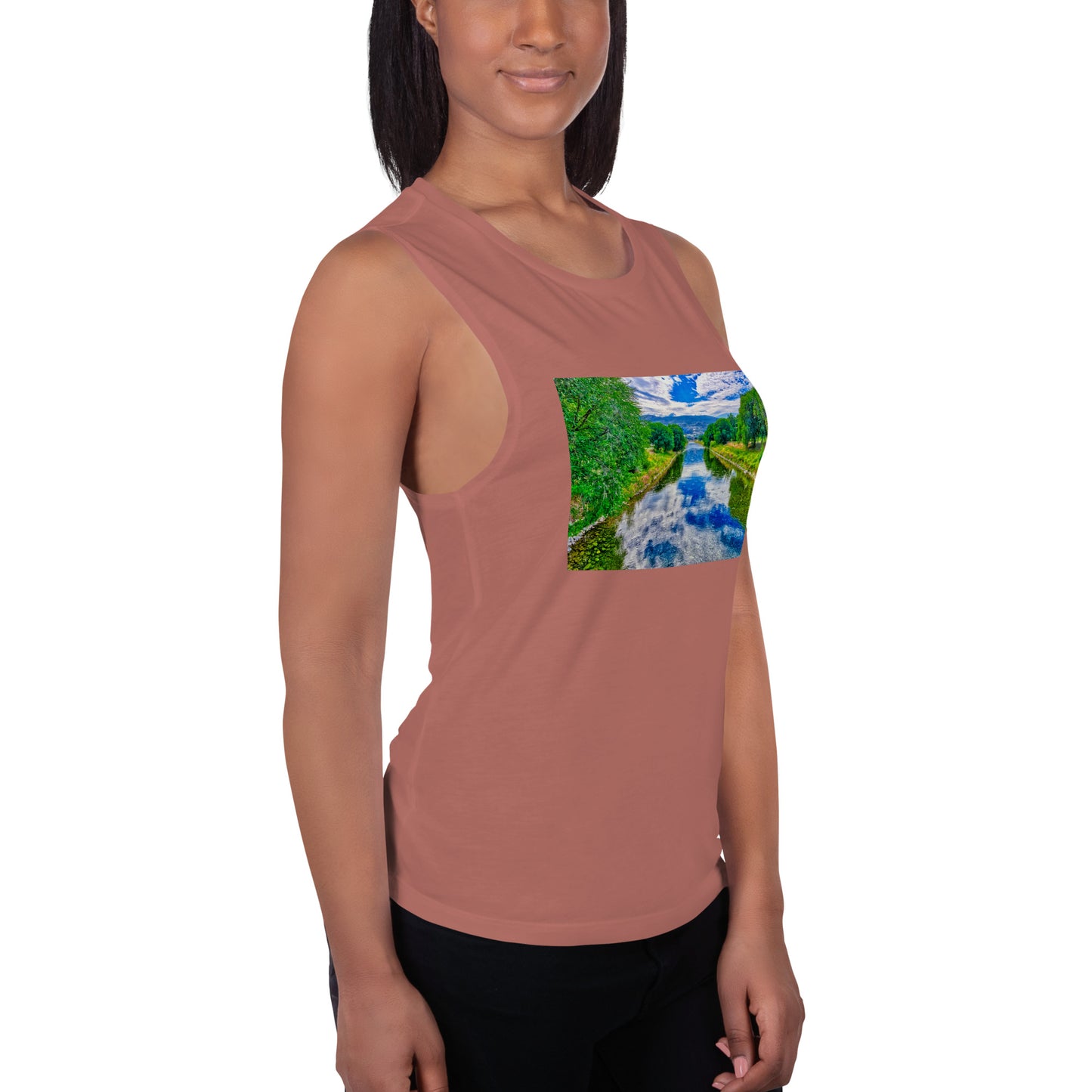 Ladies’ Muscle Tank - Penticton Okanagan River Channel HDR