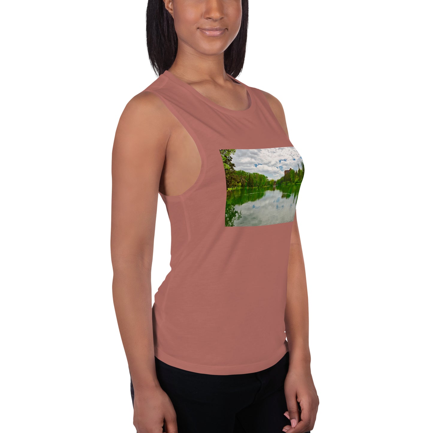 Ladies’ Muscle Tank - Bowness Park Lagoon