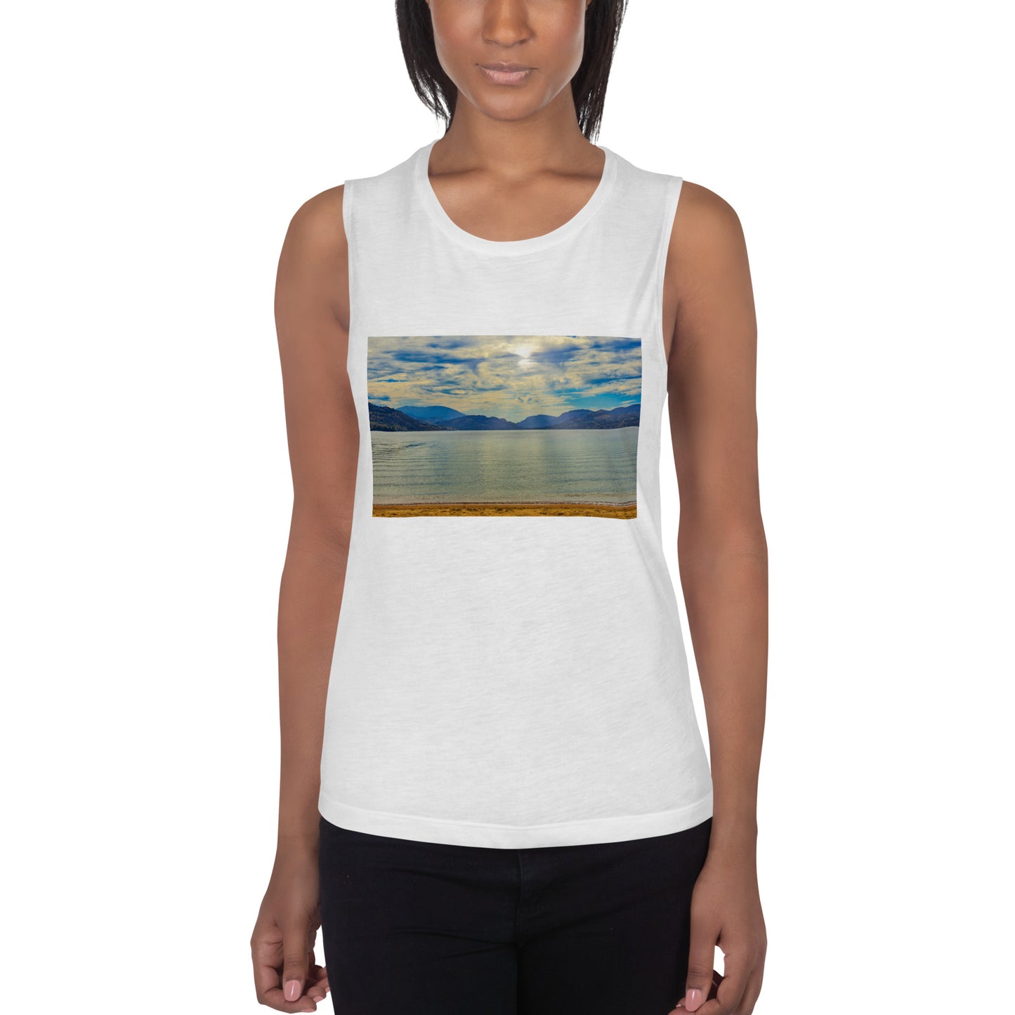 Ladies’ Muscle Tank - Penticton Skaha Lake