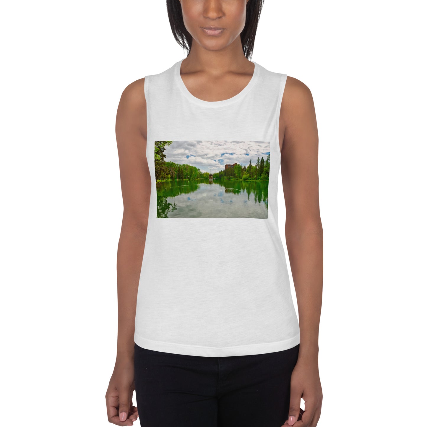 Ladies’ Muscle Tank - Bowness Park Lagoon