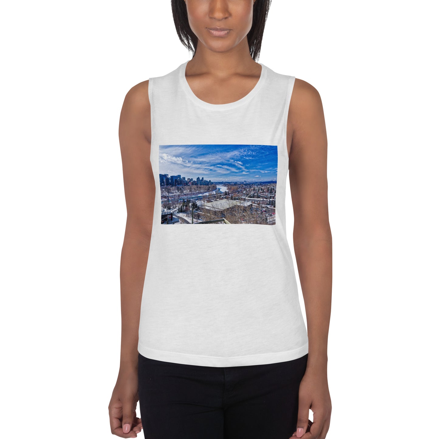 Ladies’ Muscle Tank - McHugh Bluff Winter HDR