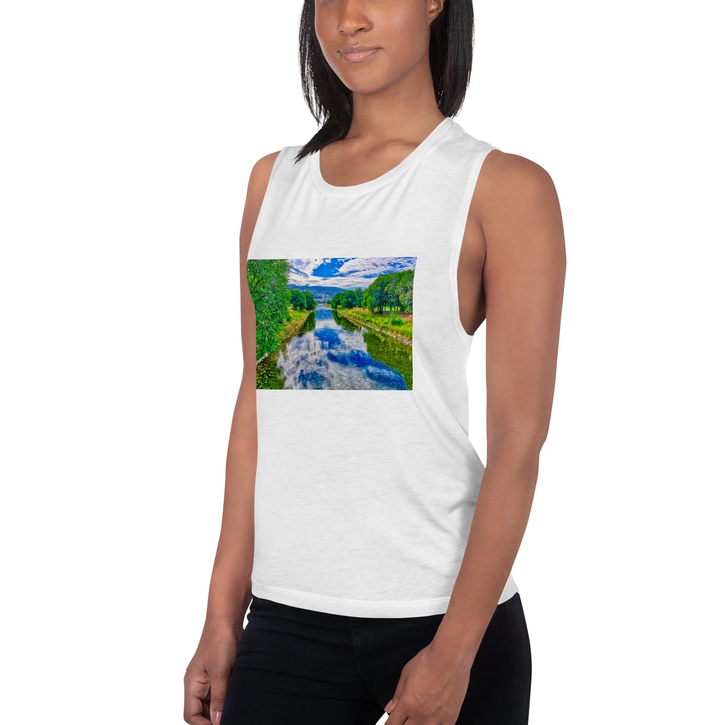 Ladies’ Muscle Tank - Penticton Okanagan River Channel HDR