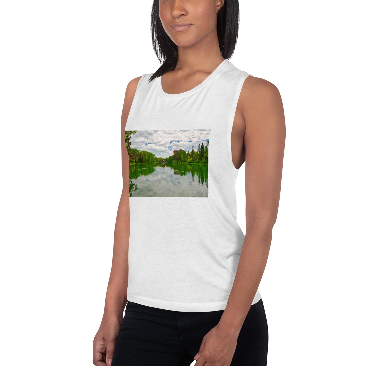 Ladies’ Muscle Tank - Bowness Park Lagoon