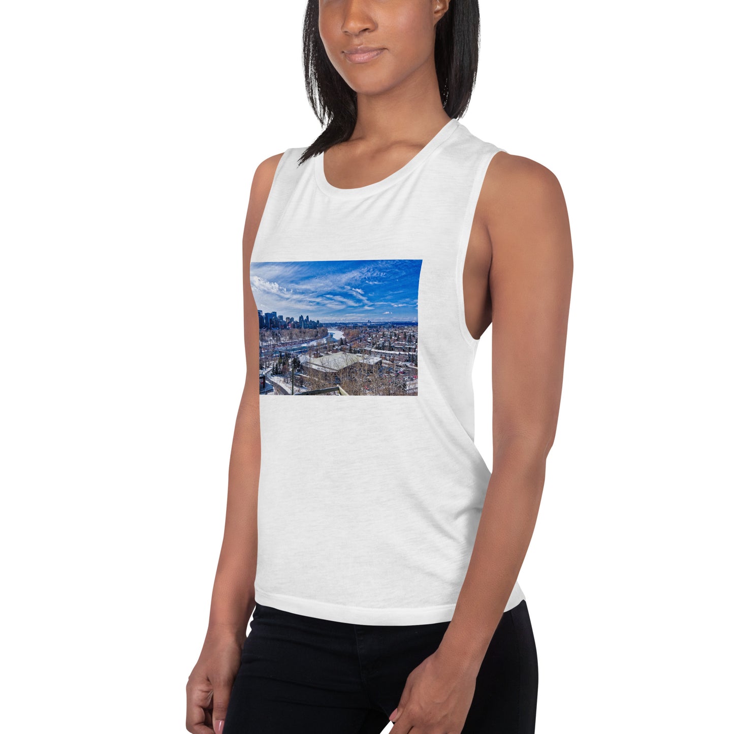 Ladies’ Muscle Tank - McHugh Bluff Winter HDR