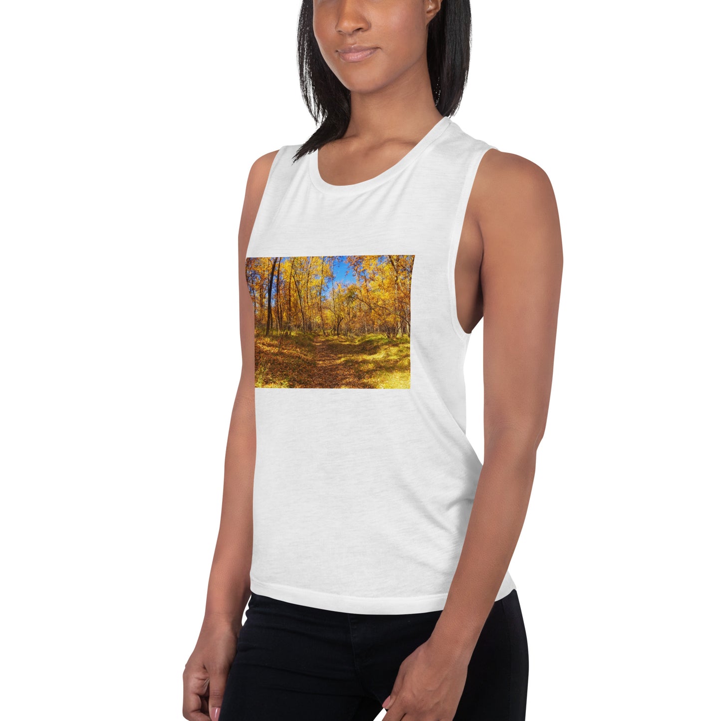 Ladies’ Muscle Tank - Carburn Park Fall Colours