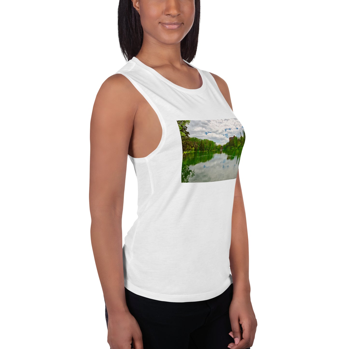 Ladies’ Muscle Tank - Bowness Park Lagoon