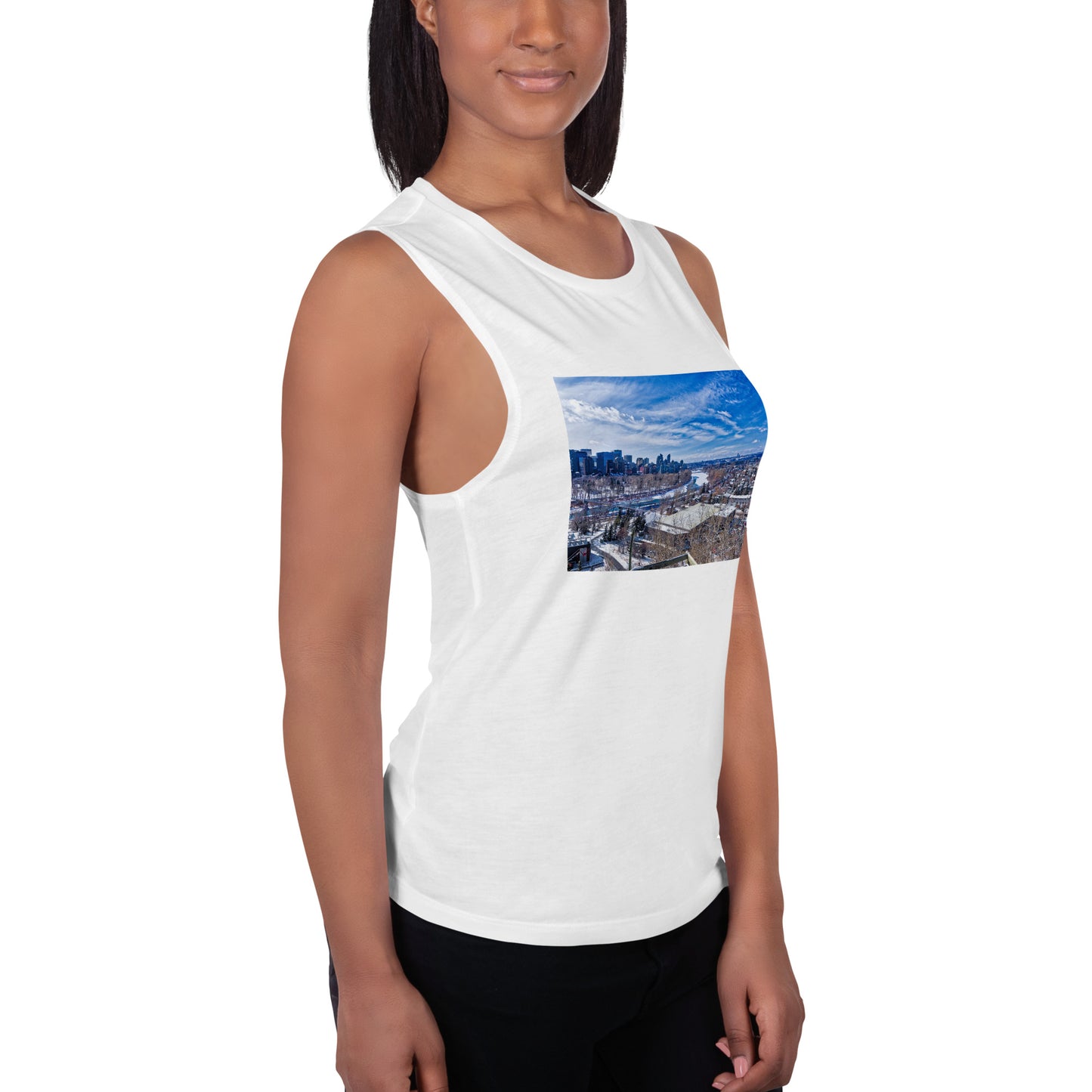 Ladies’ Muscle Tank - McHugh Bluff Winter HDR