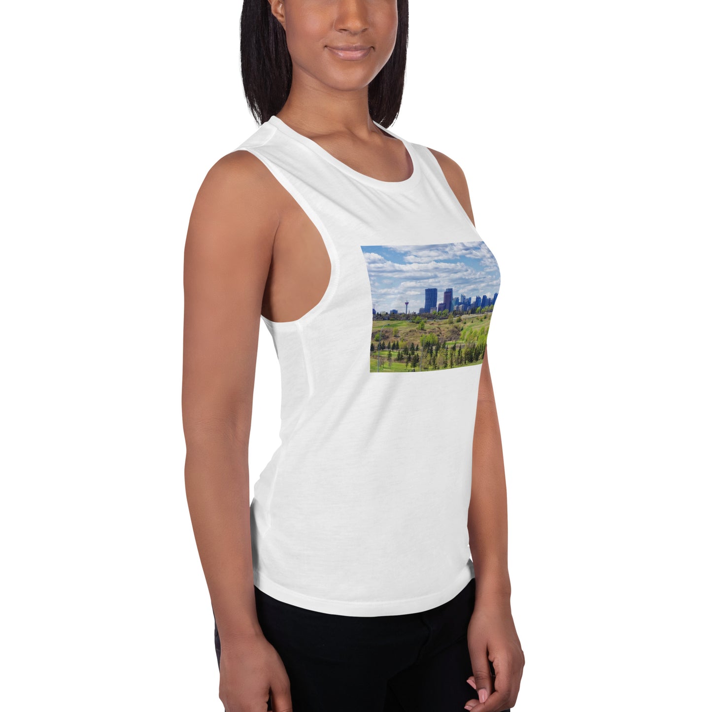 Ladies’ Muscle Tank - Downtown Calgary Vista Heights Hill