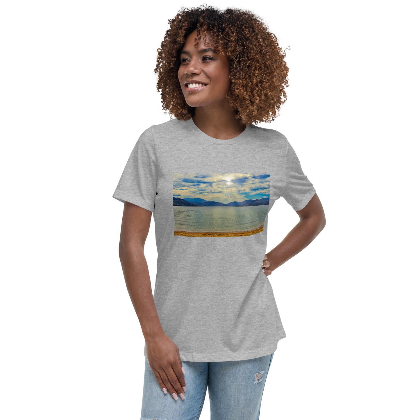 Women's Relaxed T-Shirt - Penticton Skaha Lake