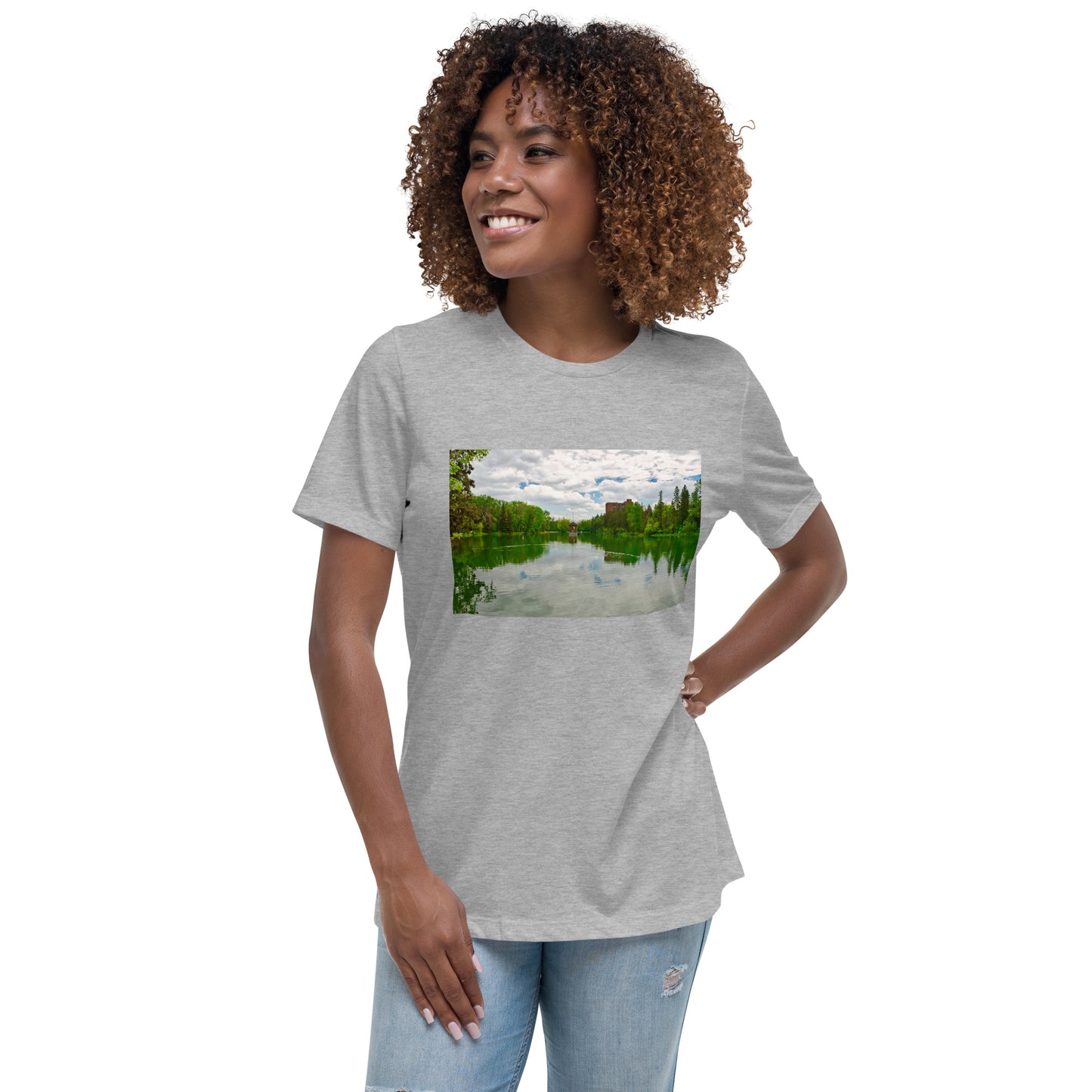 Women's Relaxed T-Shirt - Bowness Park Lagoon