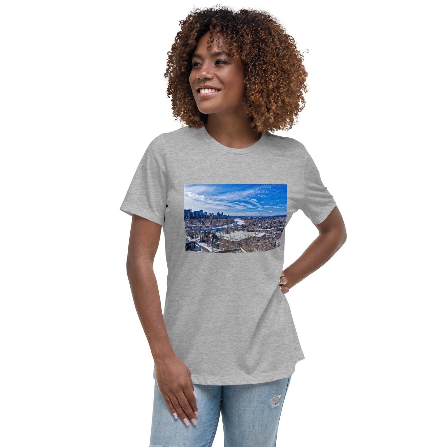 Women's Relaxed T-Shirt - McHugh Bluff Winter HDR