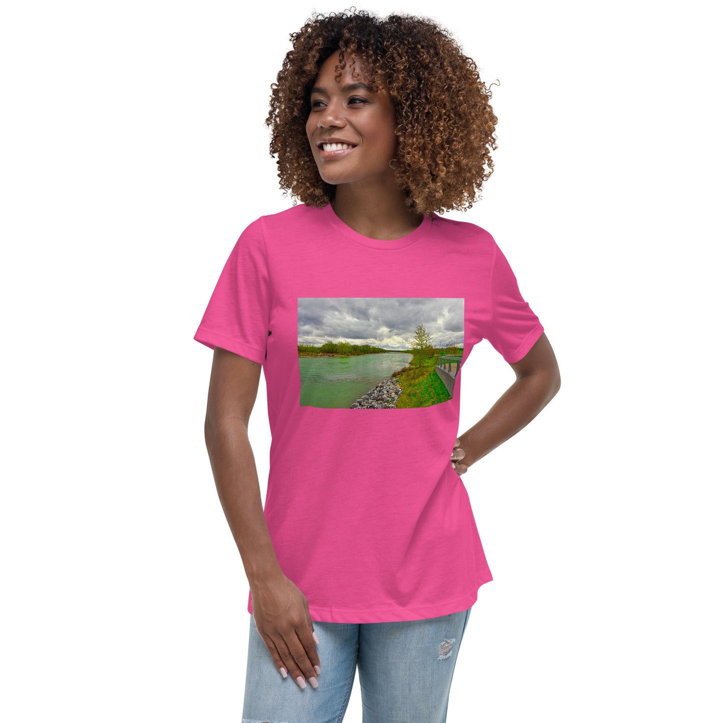 Women's Relaxed T-Shirt - Calgary Bow River East Village