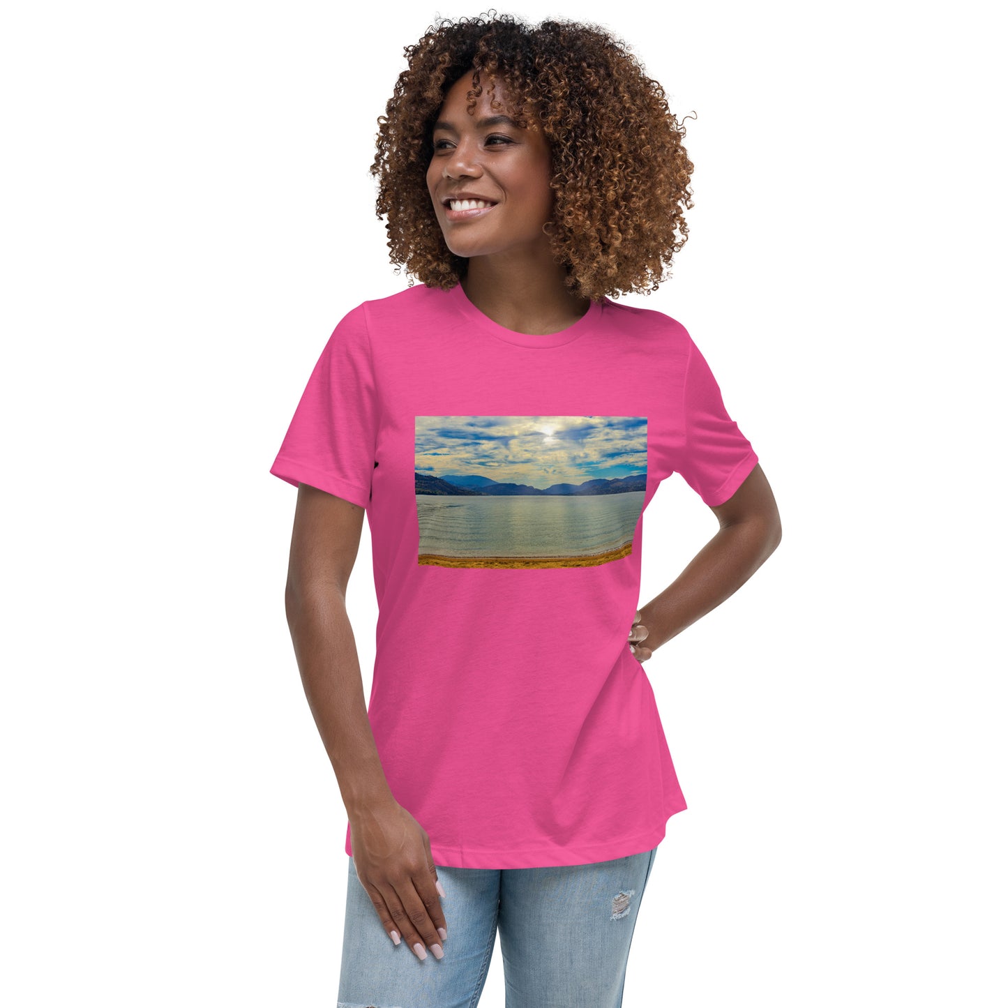Women's Relaxed T-Shirt - Penticton Skaha Lake