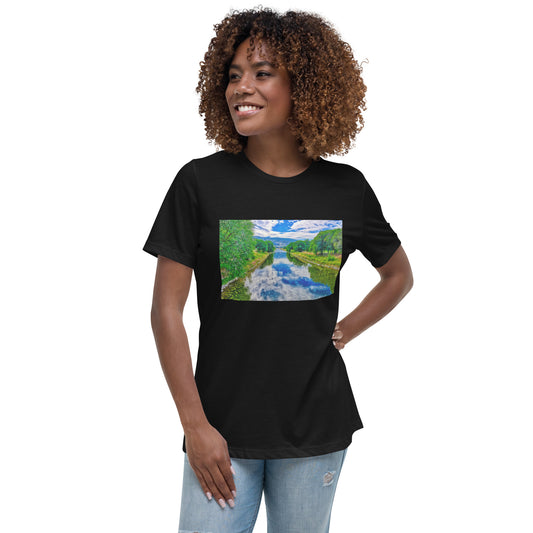 Women's Relaxed T-Shirt - Penticton Okanagan River Channel HDR