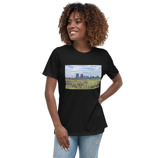 Women's Relaxed T-Shirt - Downtown Calgary Vista Heights Hill