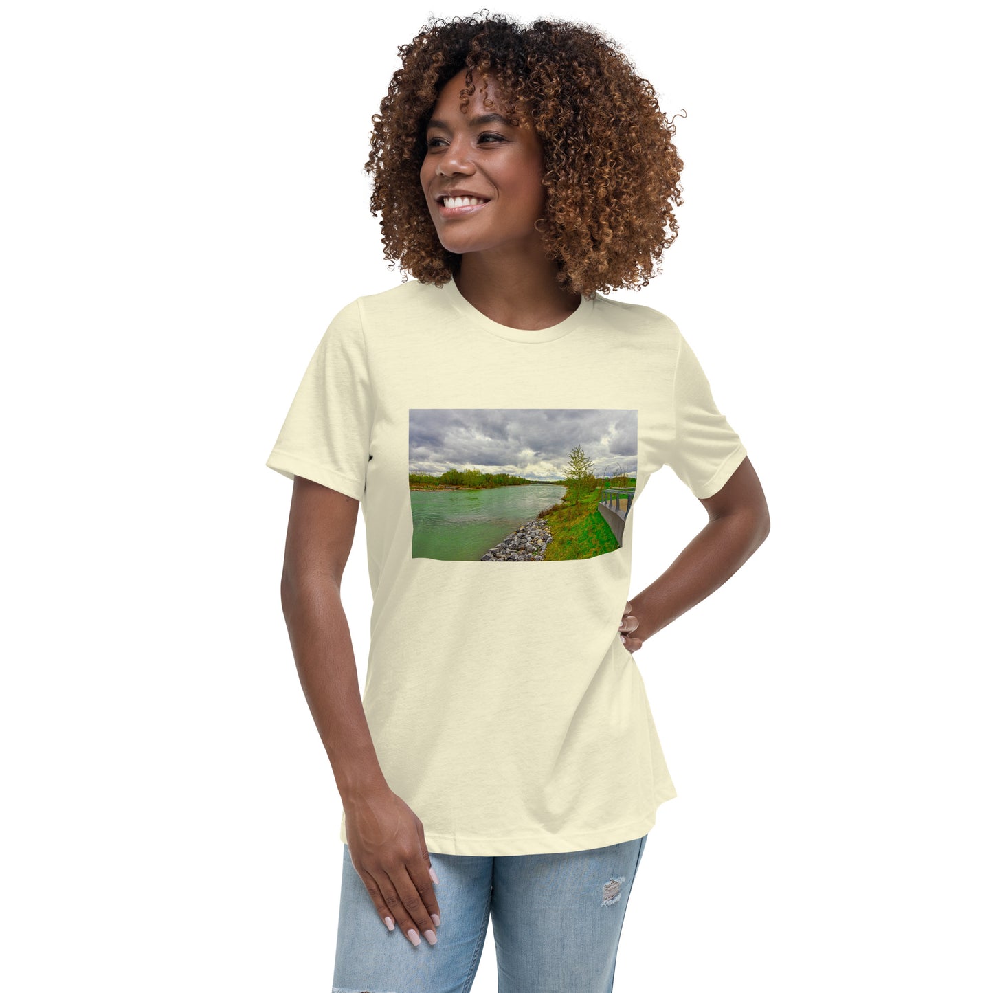 Women's Relaxed T-Shirt - Calgary Bow River East Village
