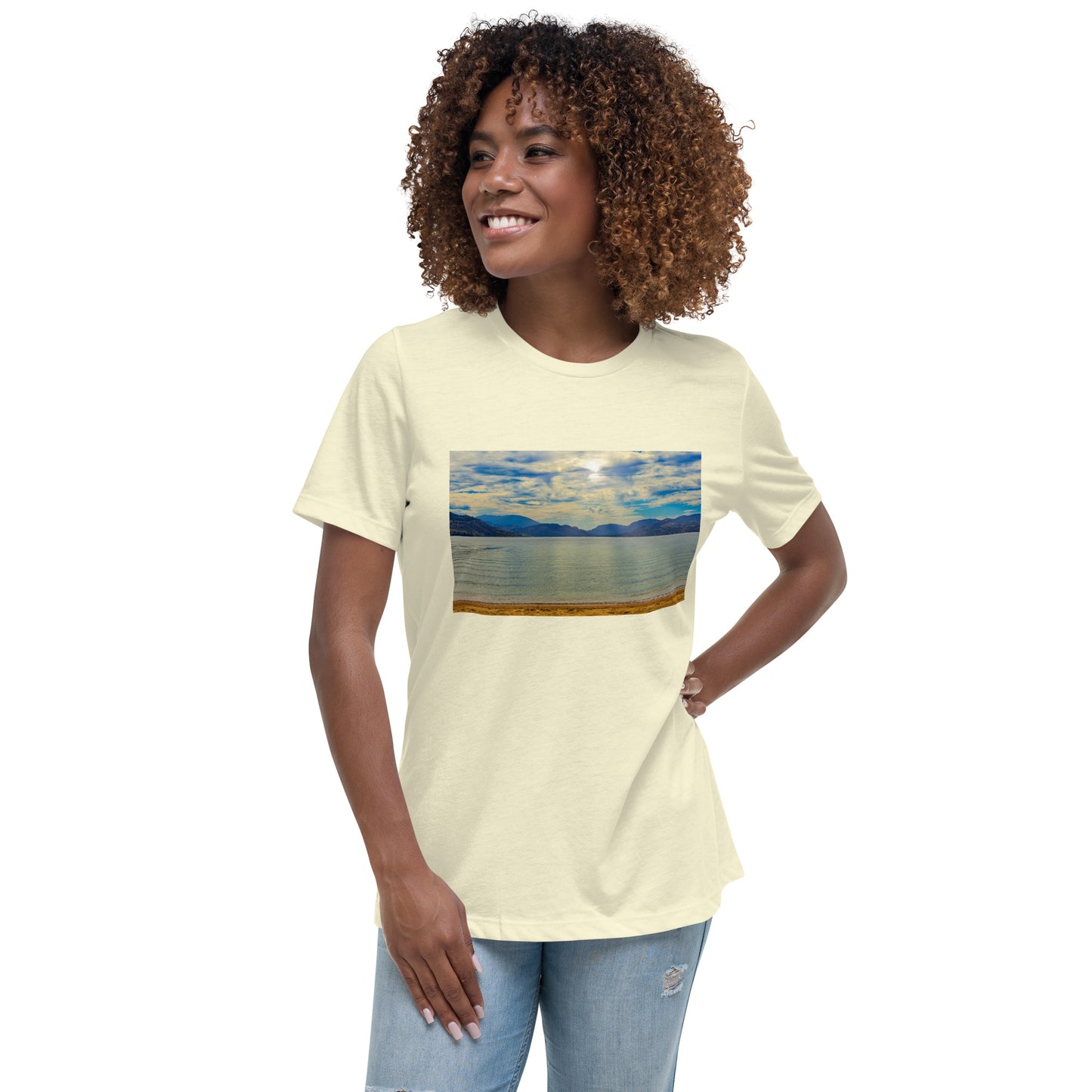 Women's Relaxed T-Shirt - Penticton Skaha Lake