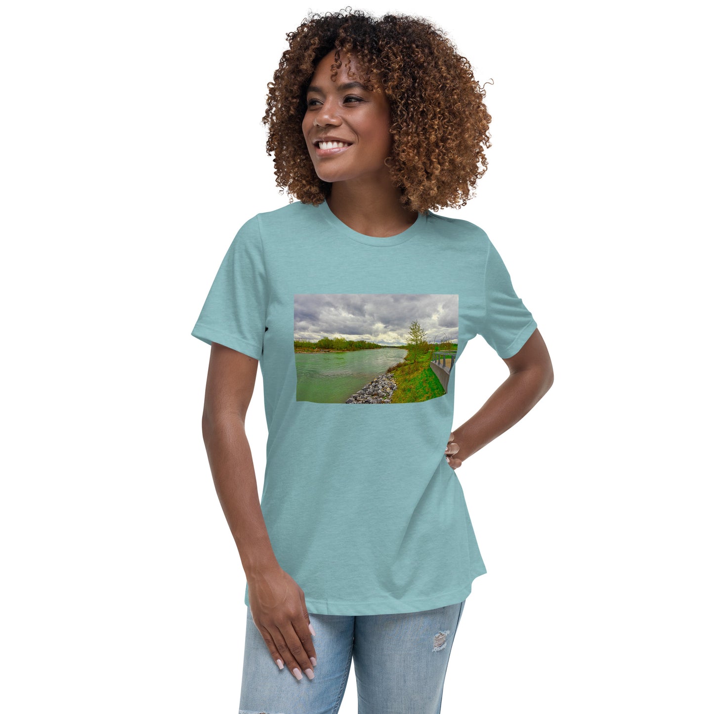 Women's Relaxed T-Shirt - Calgary Bow River East Village