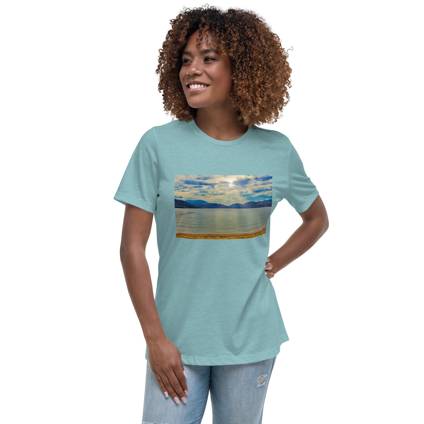 Women's Relaxed T-Shirt - Penticton Skaha Lake