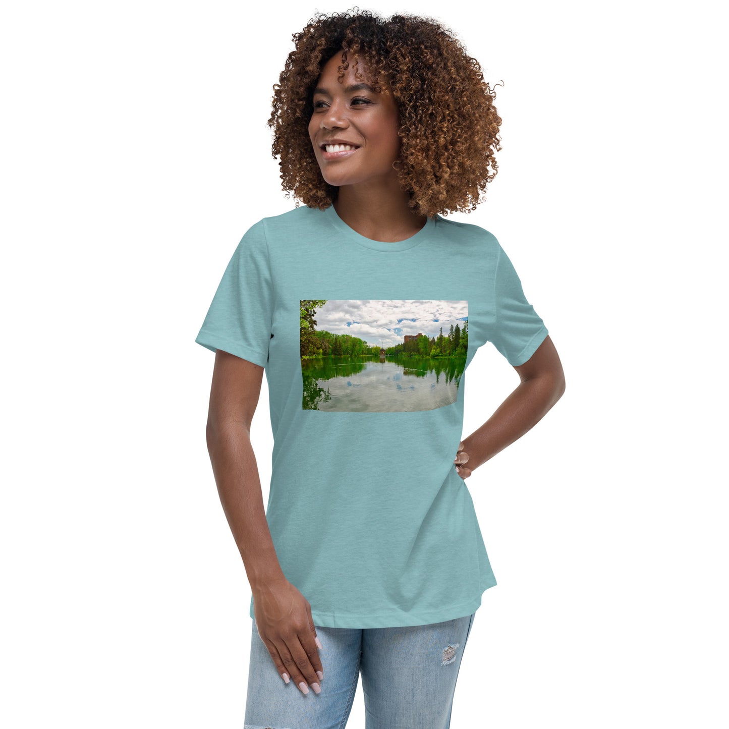 Women's Relaxed T-Shirt - Bowness Park Lagoon