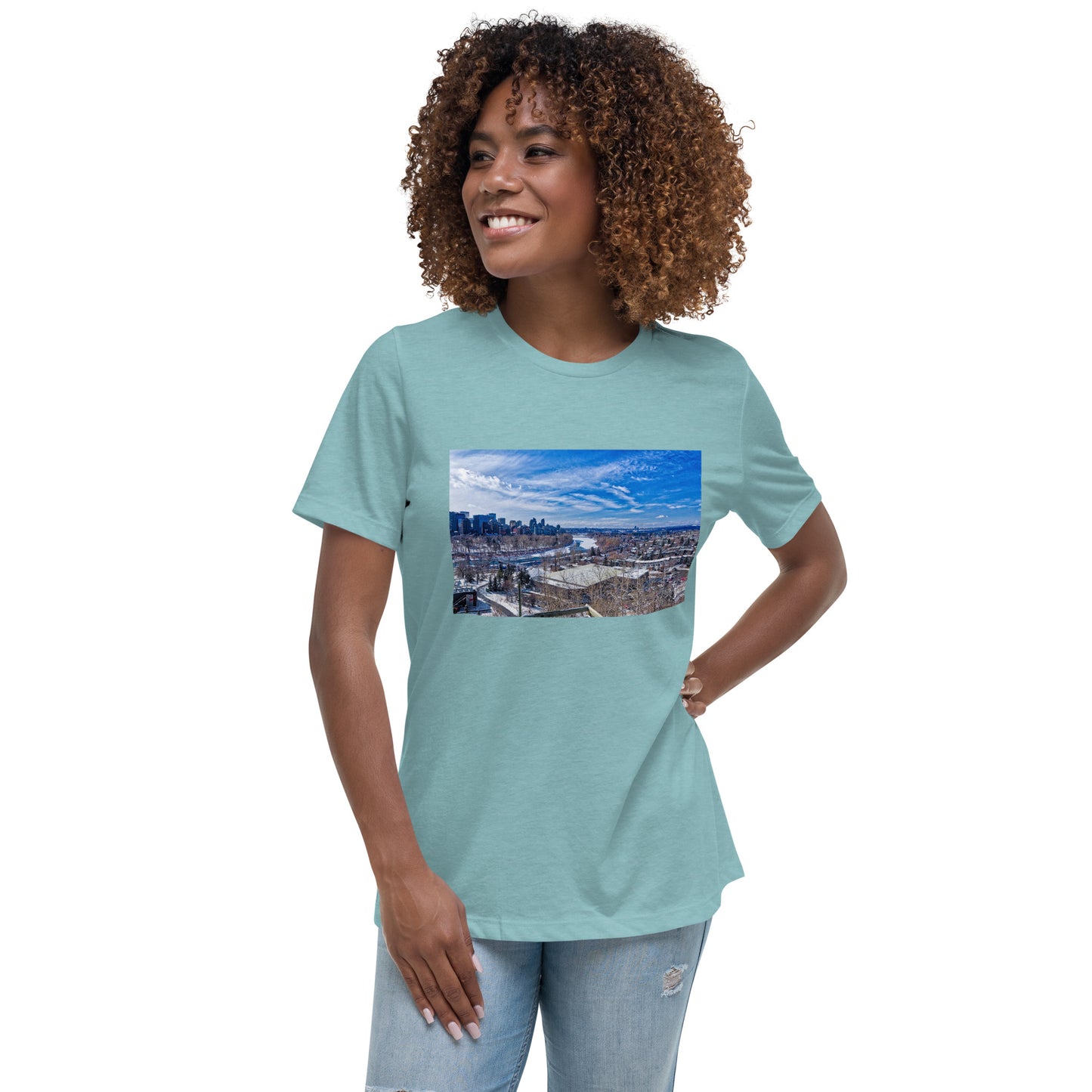 Women's Relaxed T-Shirt - McHugh Bluff Winter HDR