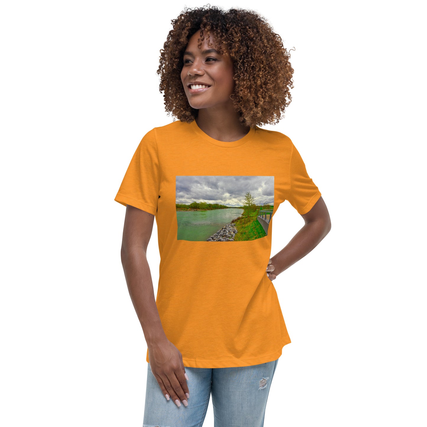 Women's Relaxed T-Shirt - Calgary Bow River East Village