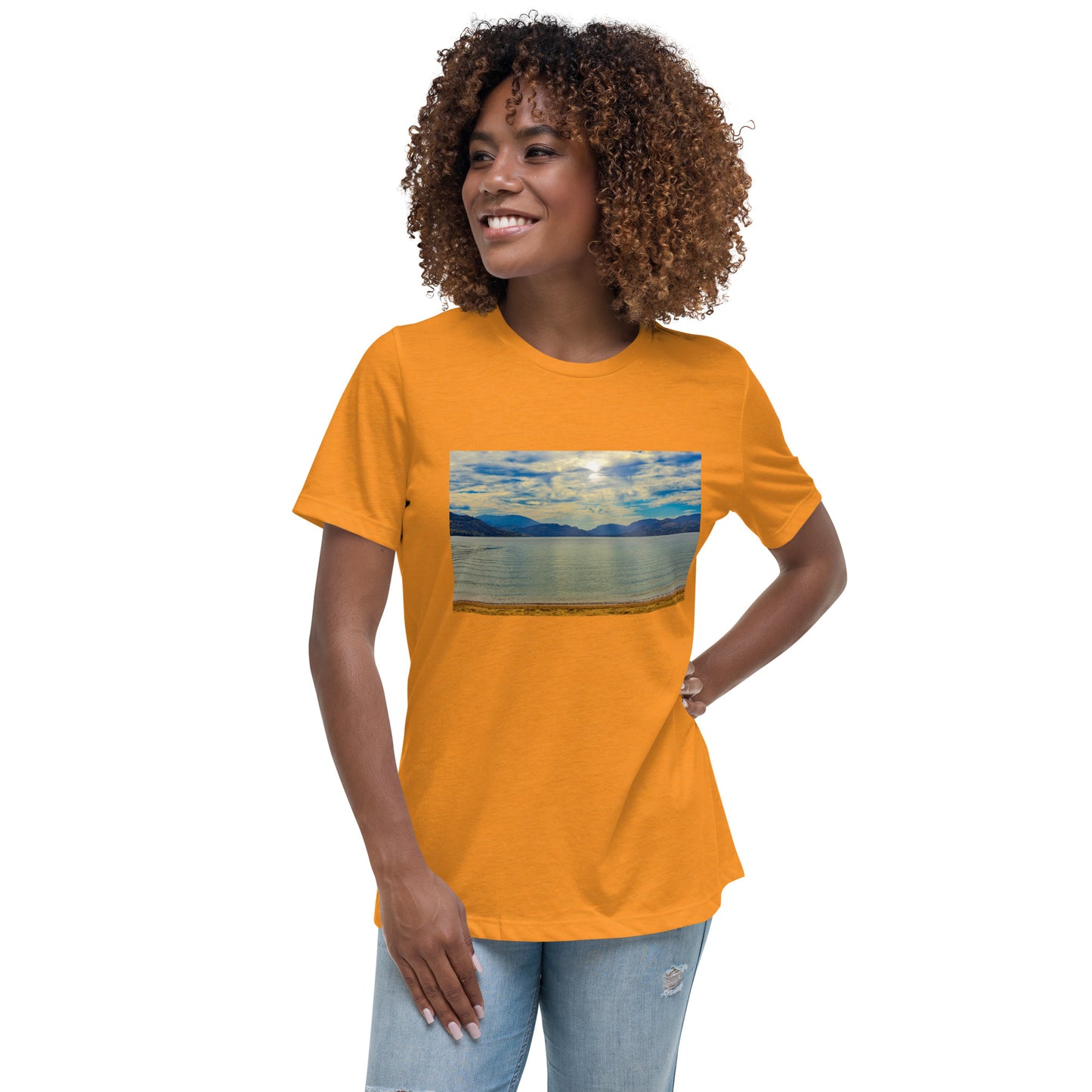 Women's Relaxed T-Shirt - Penticton Skaha Lake