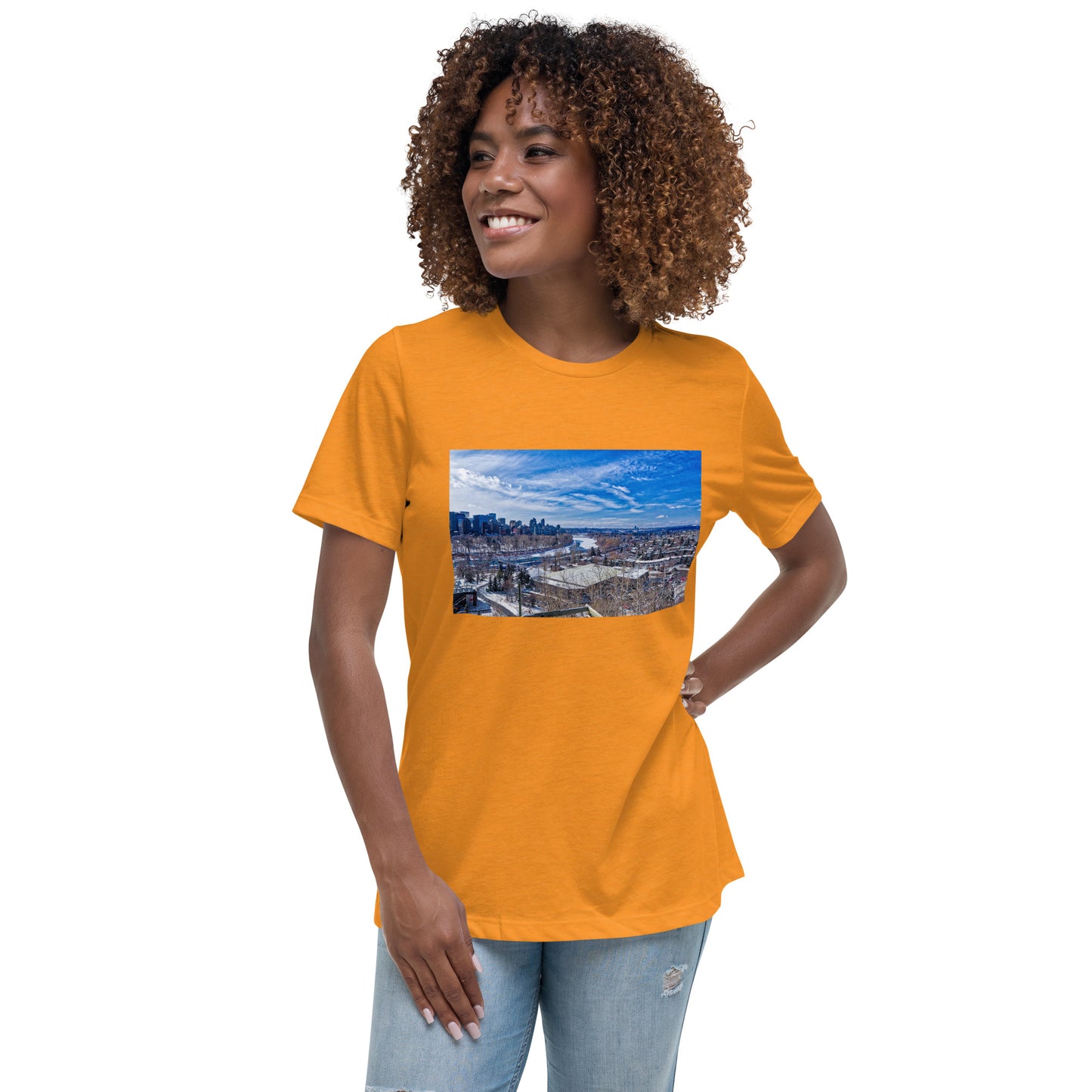 Women's Relaxed T-Shirt - McHugh Bluff Winter HDR