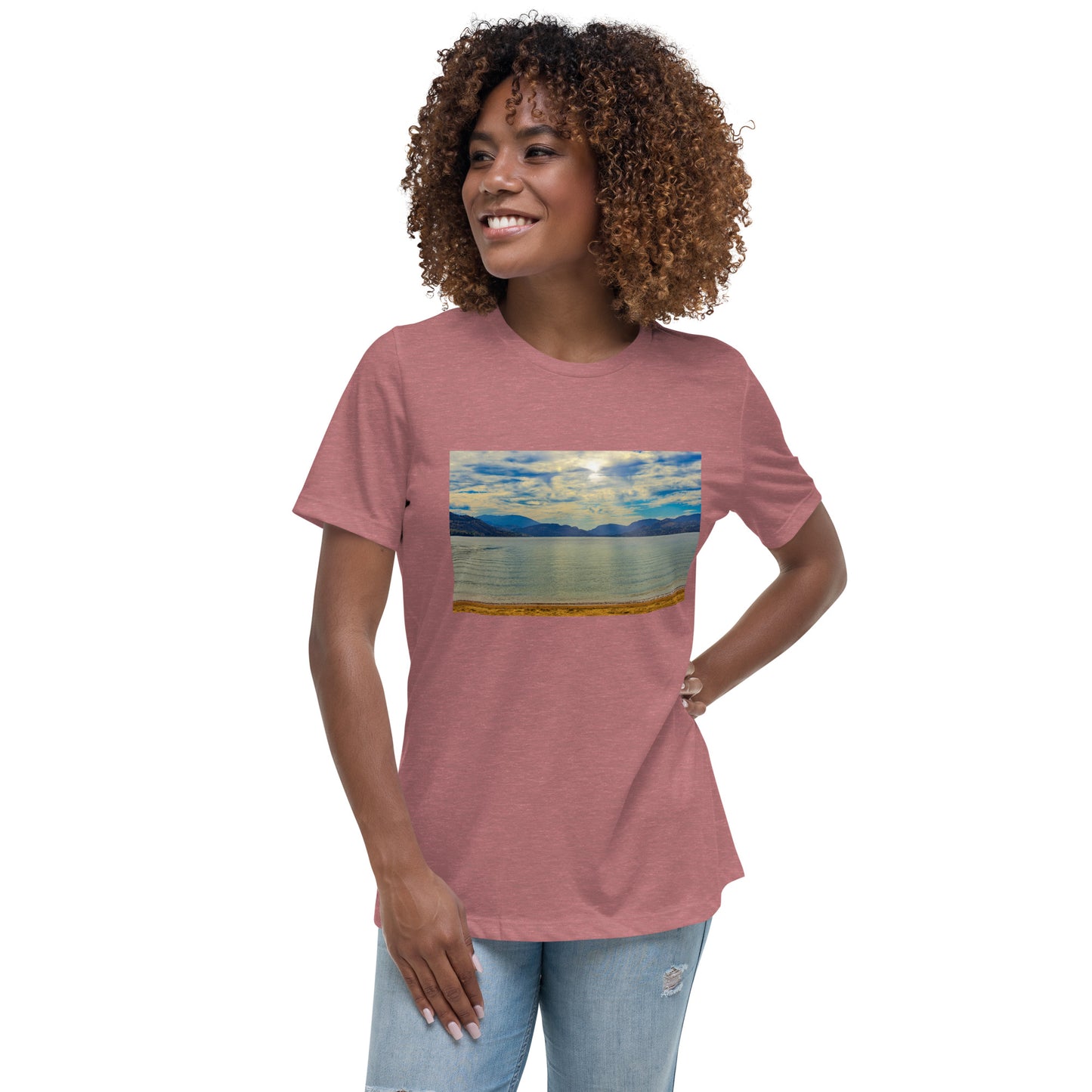 Women's Relaxed T-Shirt - Penticton Skaha Lake