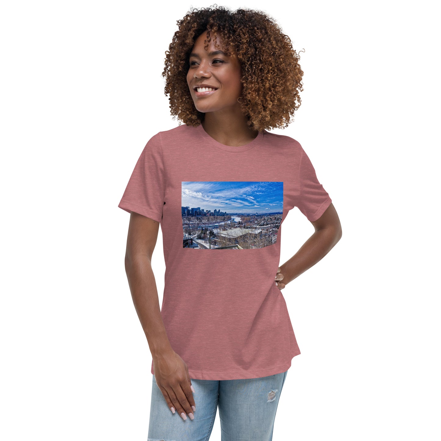 Women's Relaxed T-Shirt - McHugh Bluff Winter HDR