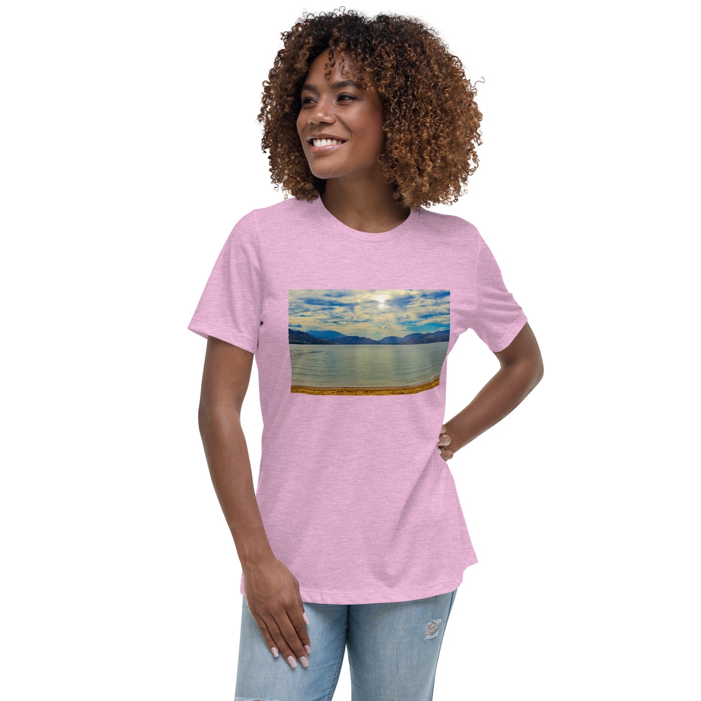 Women's Relaxed T-Shirt - Penticton Skaha Lake