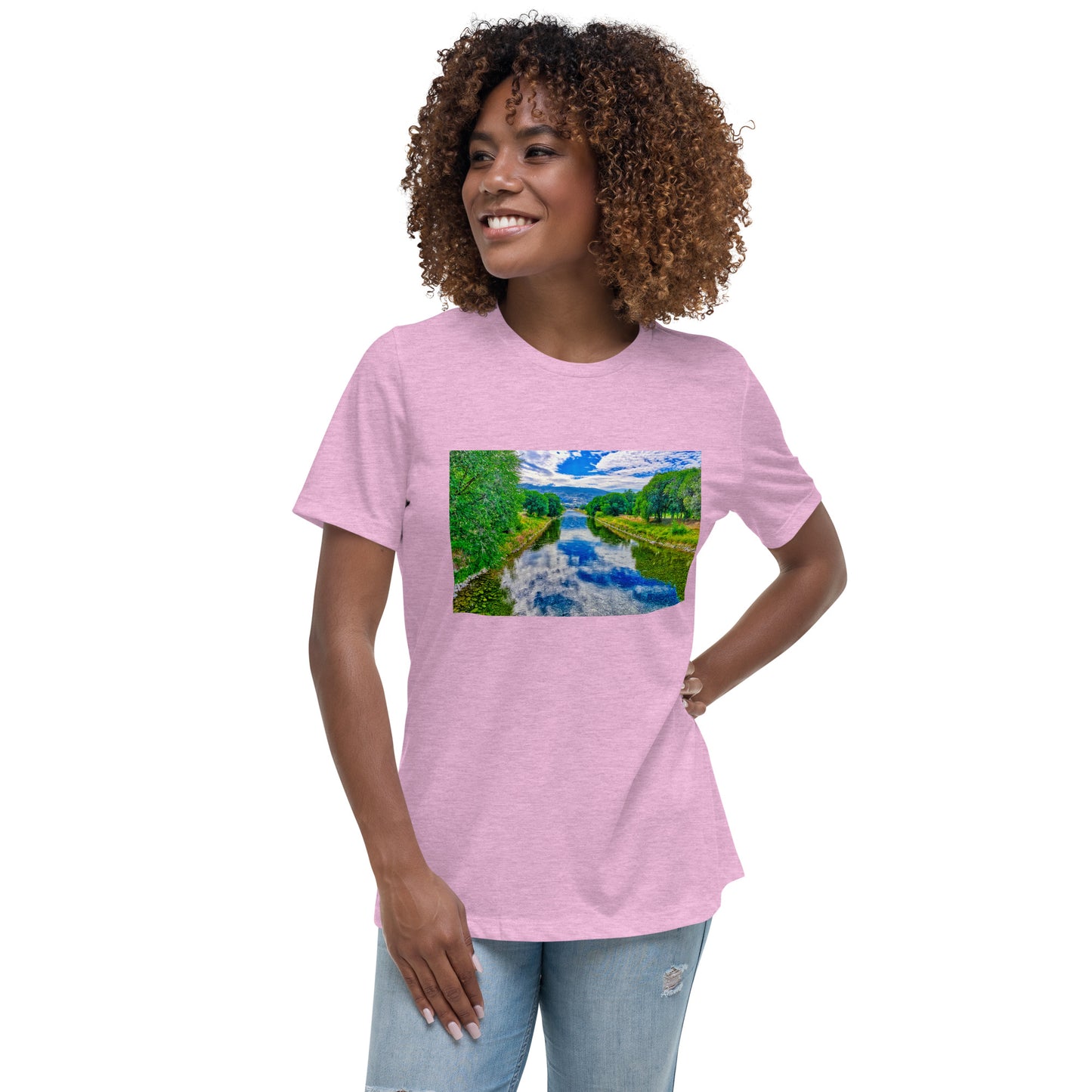 Women's Relaxed T-Shirt - Penticton Okanagan River Channel HDR