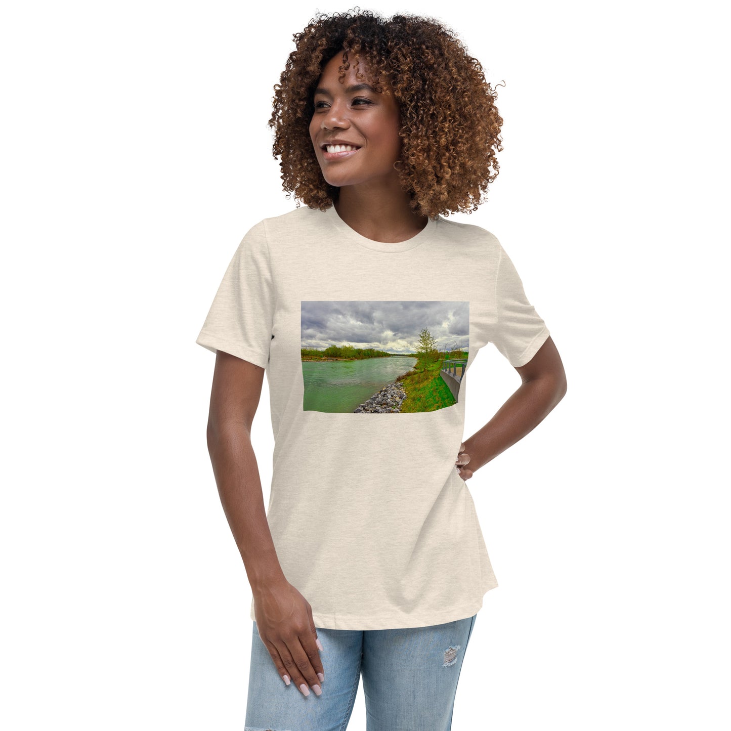 Women's Relaxed T-Shirt - Calgary Bow River East Village