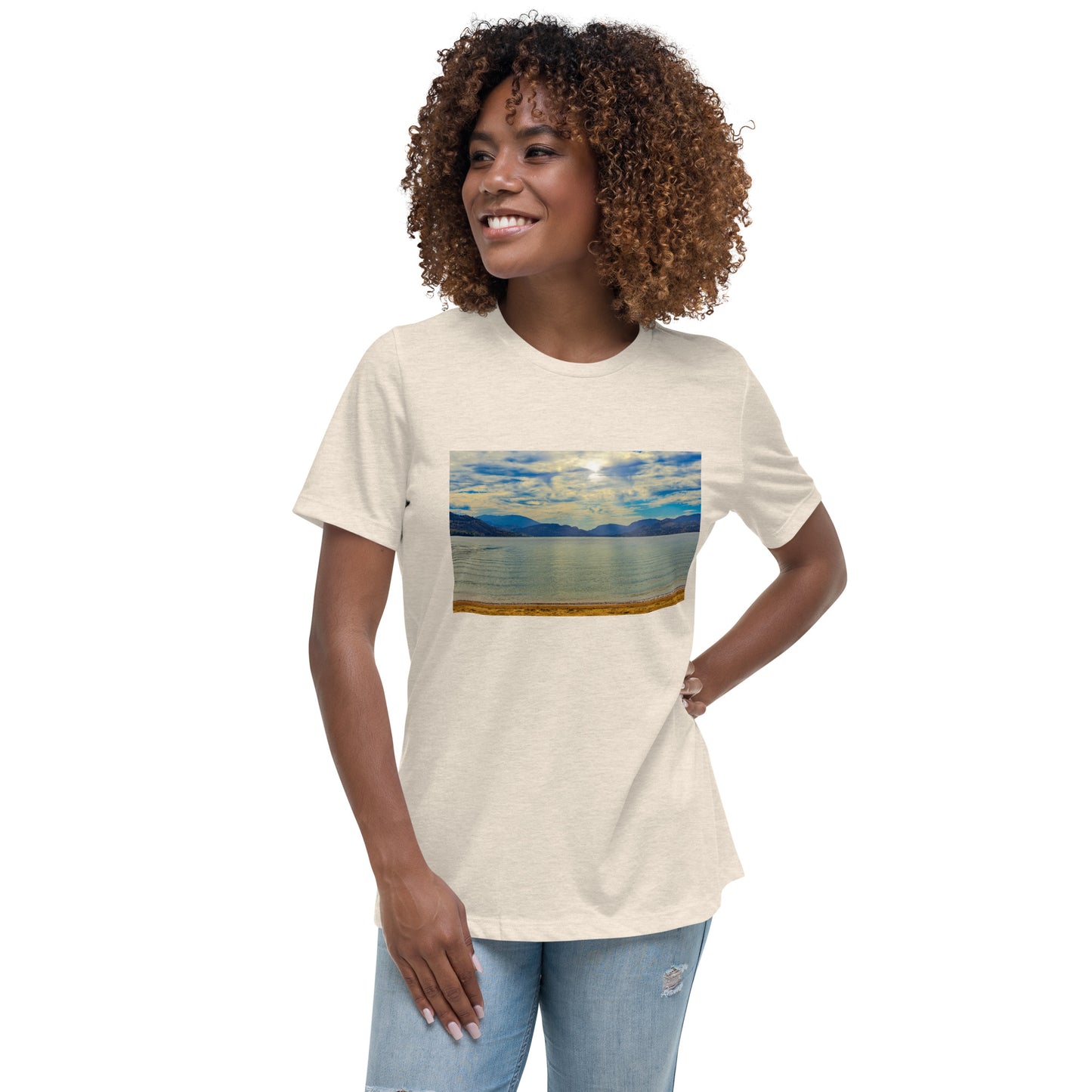 Women's Relaxed T-Shirt - Penticton Skaha Lake