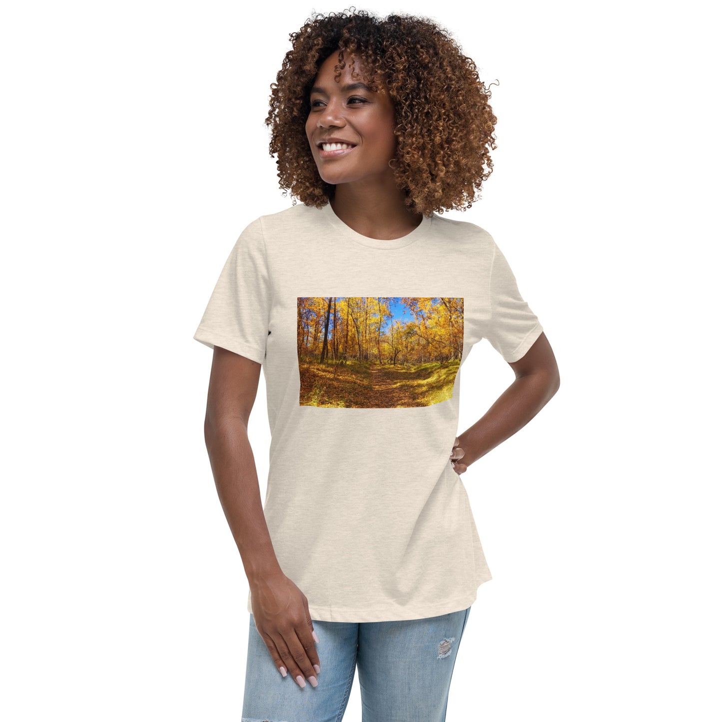 Women's Relaxed T-Shirt - Carburn Park Fall Colours