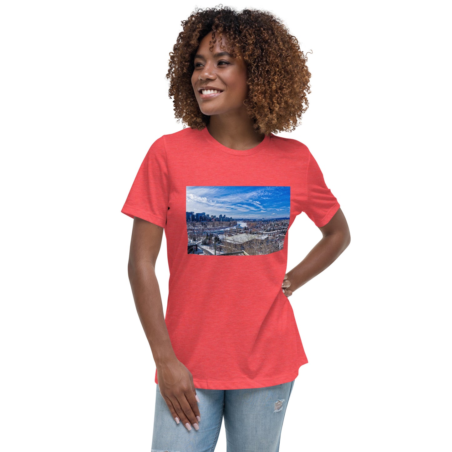 Women's Relaxed T-Shirt - McHugh Bluff Winter HDR