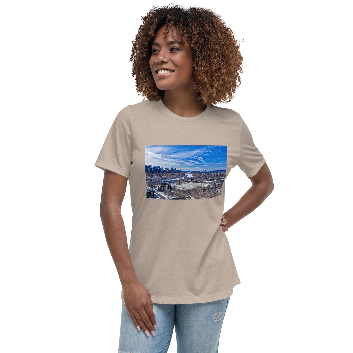 Women's Relaxed T-Shirt - McHugh Bluff Winter HDR