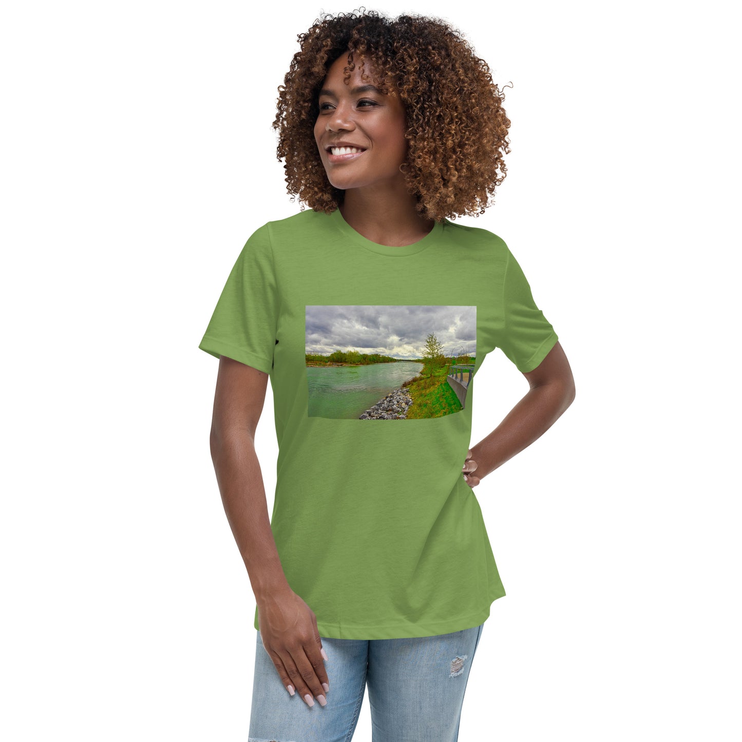 Women's Relaxed T-Shirt - Calgary Bow River East Village