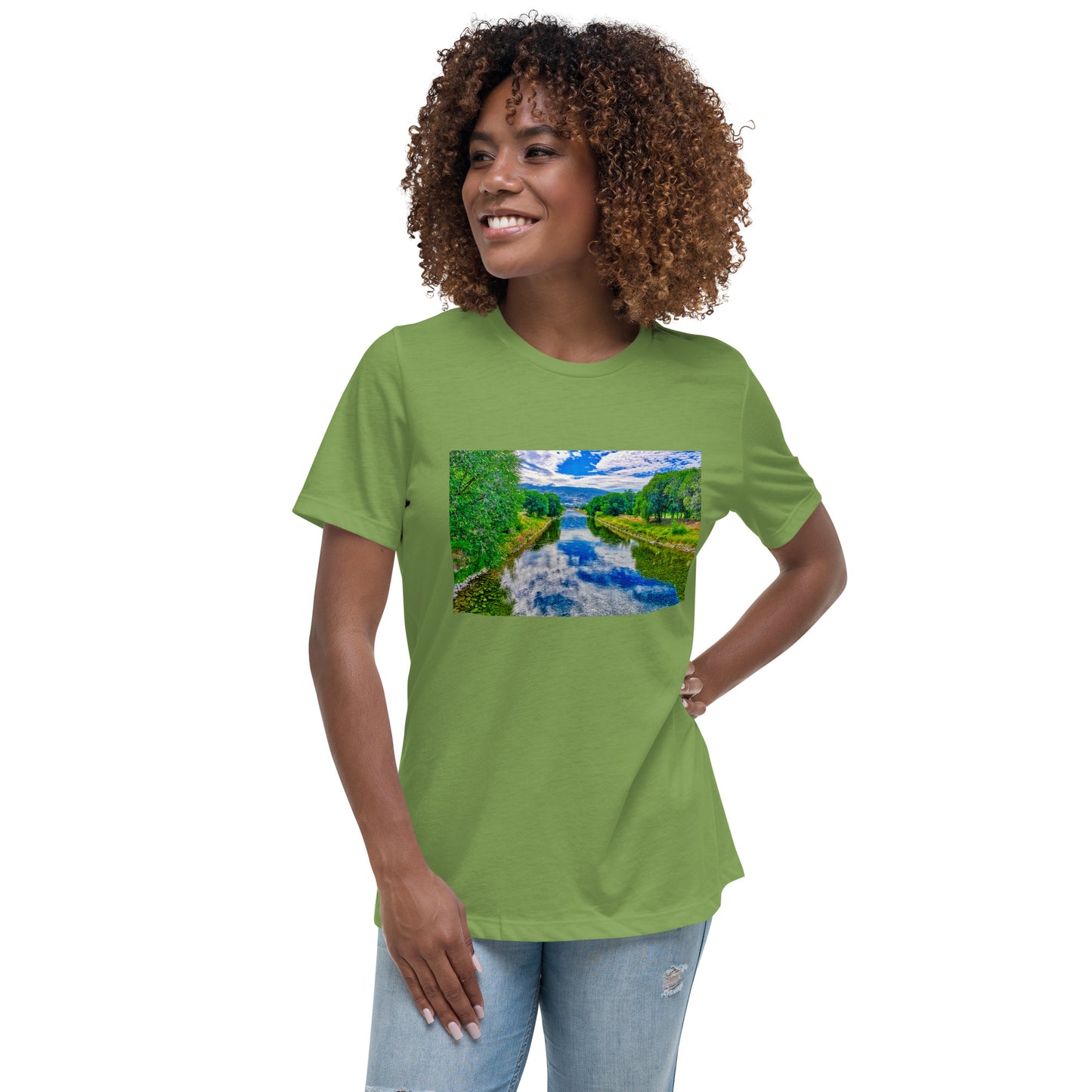 Women's Relaxed T-Shirt - Penticton Okanagan River Channel HDR