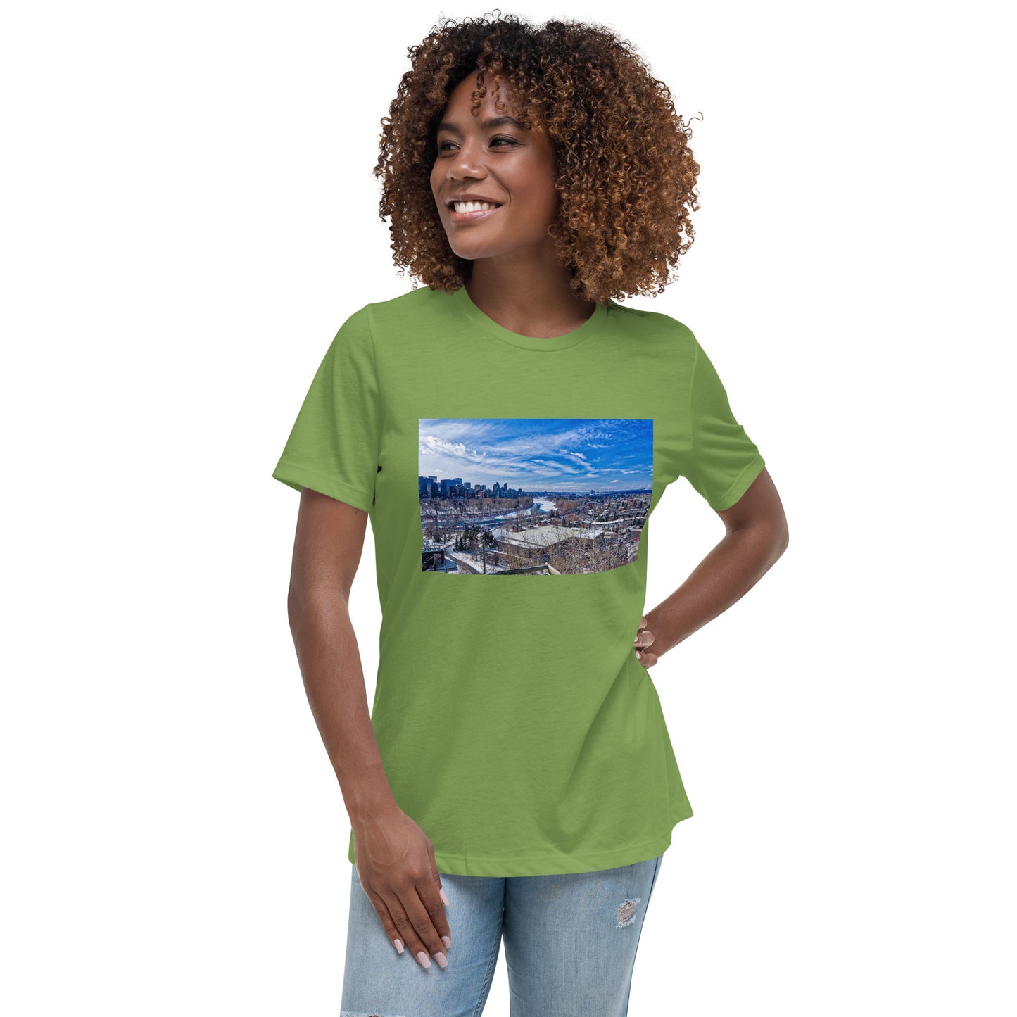 Women's Relaxed T-Shirt - McHugh Bluff Winter HDR