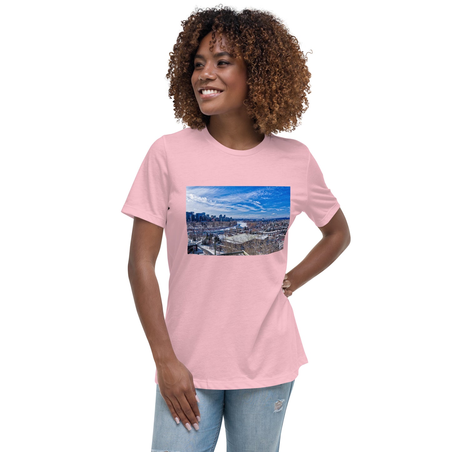 Women's Relaxed T-Shirt - McHugh Bluff Winter HDR